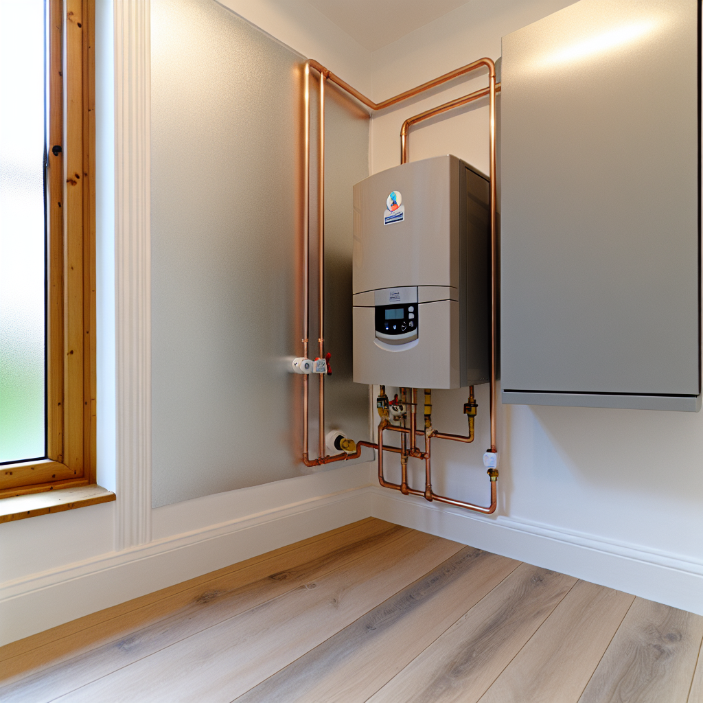 Modern boiler installation in Glenrothes home