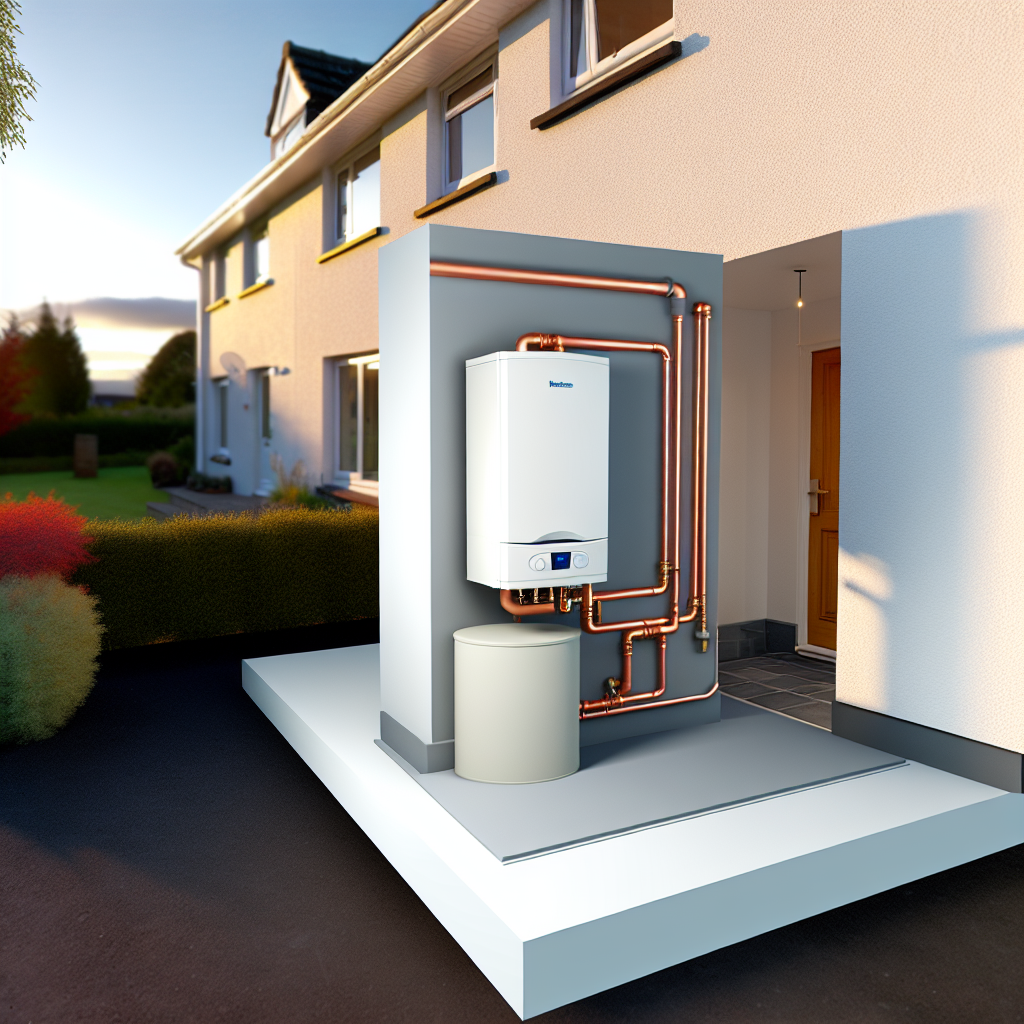 Modern boiler in East Kilbride home