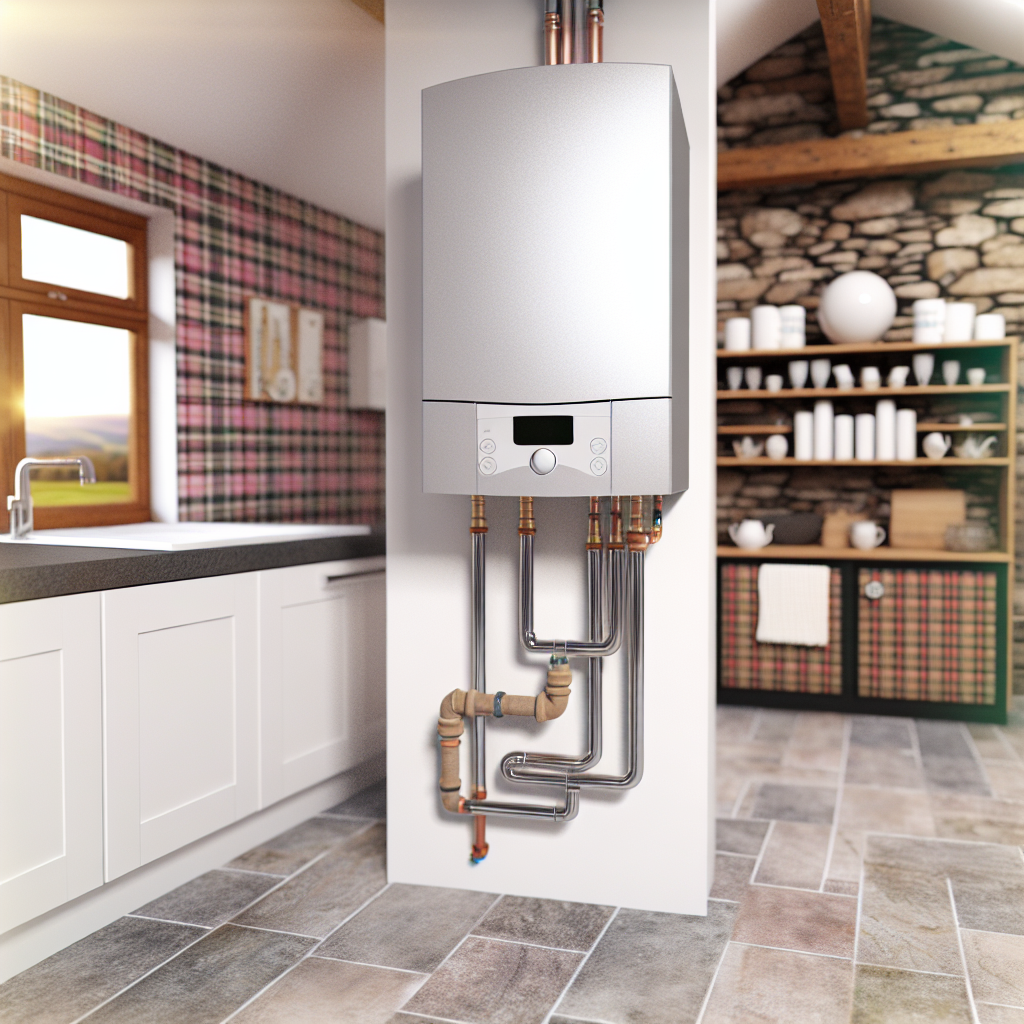 Modern boiler installation in a Falkirk home