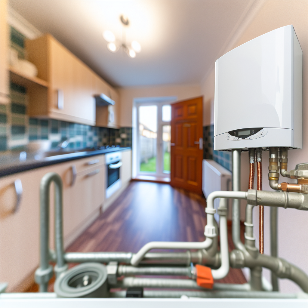 New boiler installation on finance in Glasgow utility room